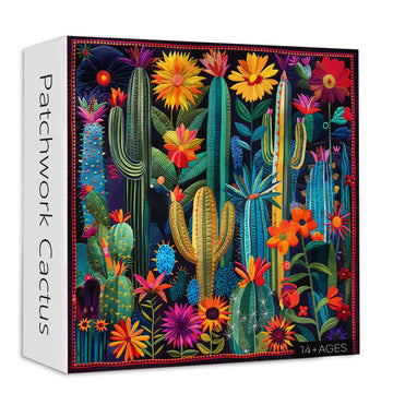 Patchwork cactus puzzle puzzle 1000 pezzi